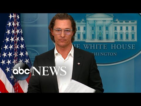 Actor Matthew McConaughey addresses gun reform at White House press briefing
