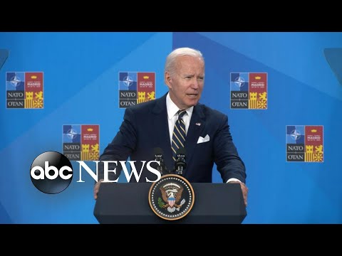 Biden delivers remarks wrapping up NATO summit as alliance looks to expand