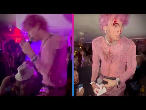 Machine Gun Kelly SMASHES Glass Over Head, Bleeds at MSG Concert After-Party