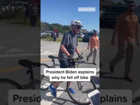 President #Biden Explains Why He Fell Off Bike