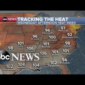 Record-breaking temperatures across country