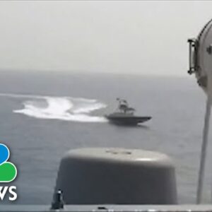 Watch: U.S. Navy Ships In Tense Encounter With Iranian Military Speedboats