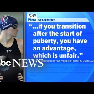 Trans swimmers banned from competing in women’s events