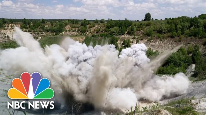 Watch: Ukrainians Detonate Unexploded Russian Munitions