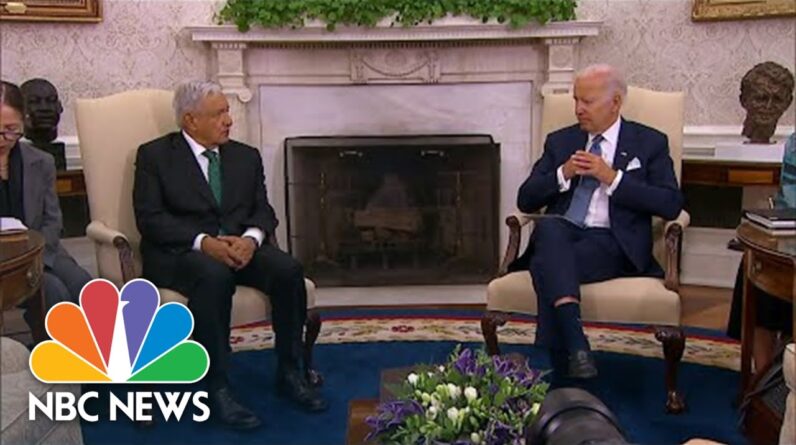 Biden Discusses Immigration In Meeting With Mexican President