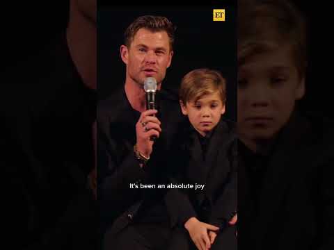 Chris Hemsworth's kids are UNIMPRESSED by their dad playing Thor #shorts