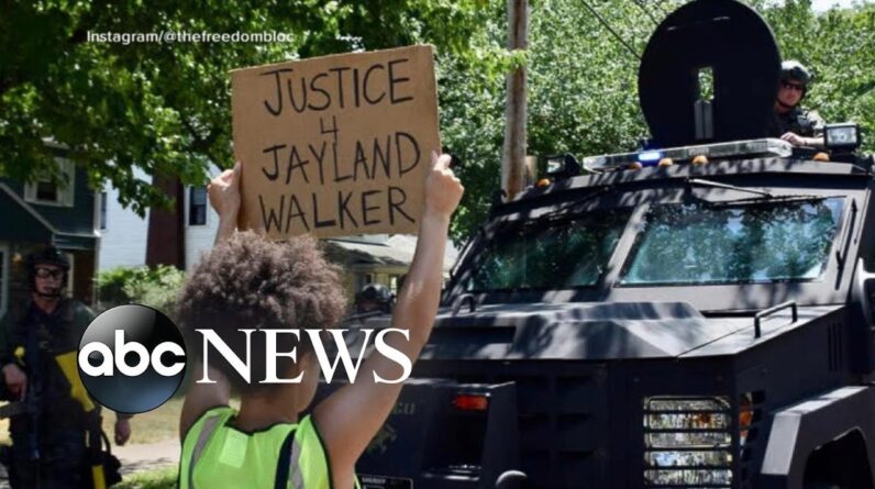 Outrage grows after release of body camera footage in death of Jayland Walker l ABCNL
