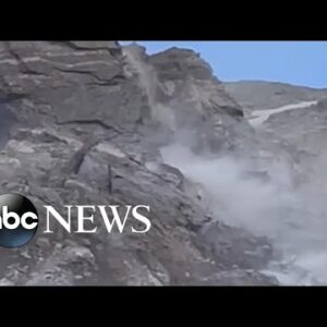Hikers escape rockslide in Rocky Mountain National Park l ABC News