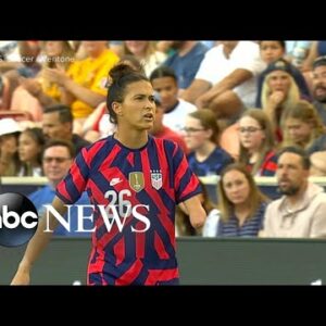 Pro soccer player makes history