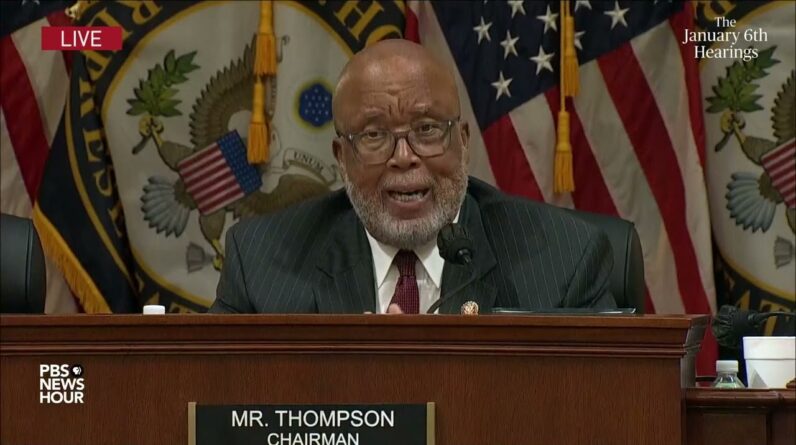 WATCH: Rep. Thompson says Trump 'seized on the anger' he stoked among supporters after 2020 election