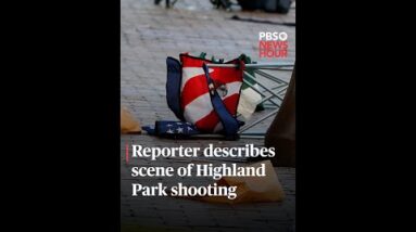 WATCH: Reporter describes scene of Highland Park Shooting | #shorts