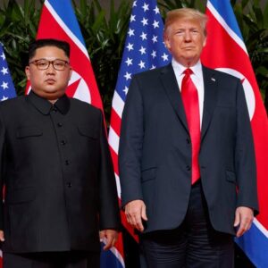 Donald Trump and Kim Jong Un in 2018