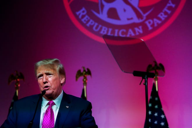 Former President Donald Trump was the keynote speaker at a June 25 Lincoln Day dinner hosted by the Oakland County Republican Party at the Suburban Collection Showplace in Novi.  On Tuesday, Michigan's six Republican members of the US House endorsed his third campaign for the White House.